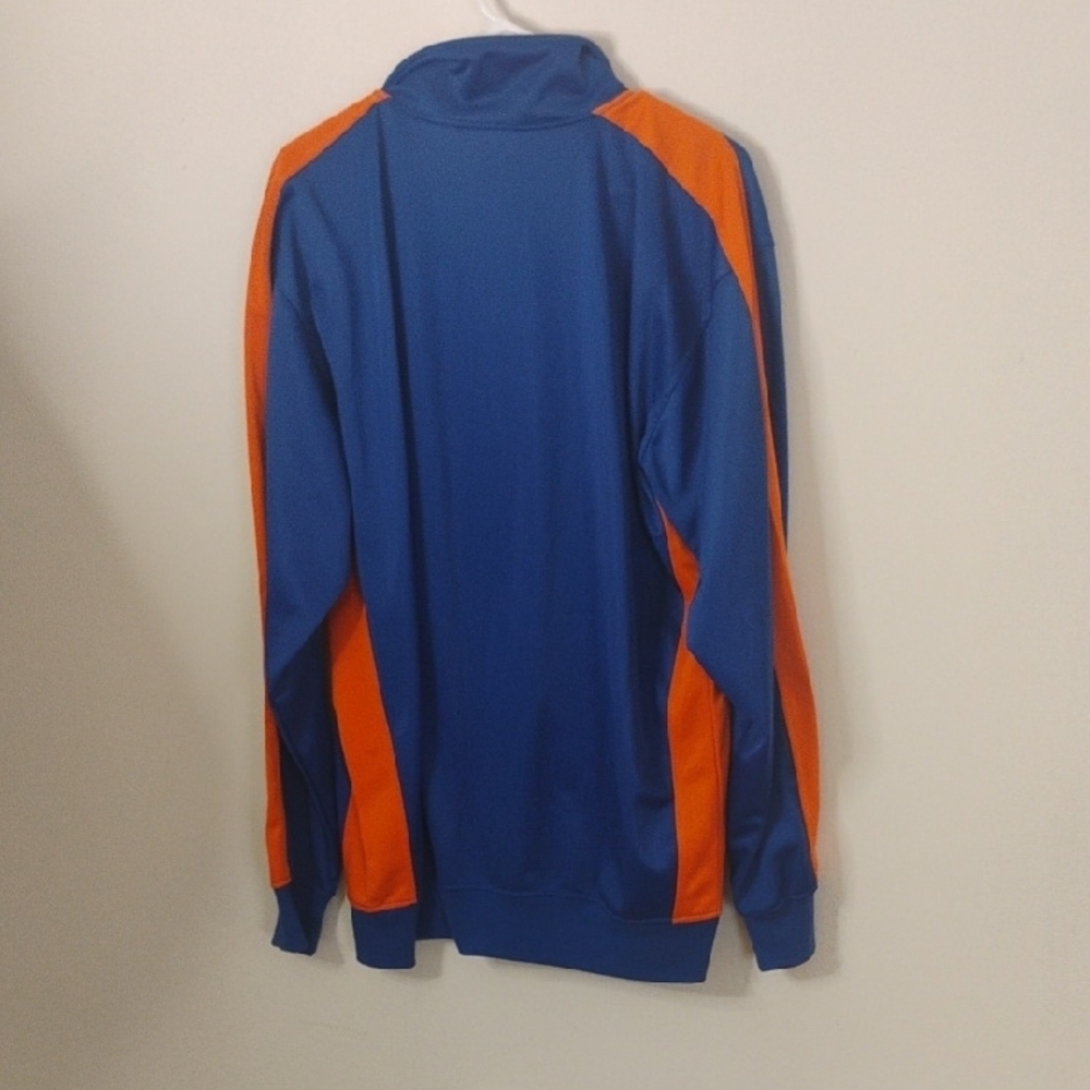 Hardwood Classic NBA Knicks Blue and Orange Zip-Up Sweater XL Tall - Picture 3 of 6